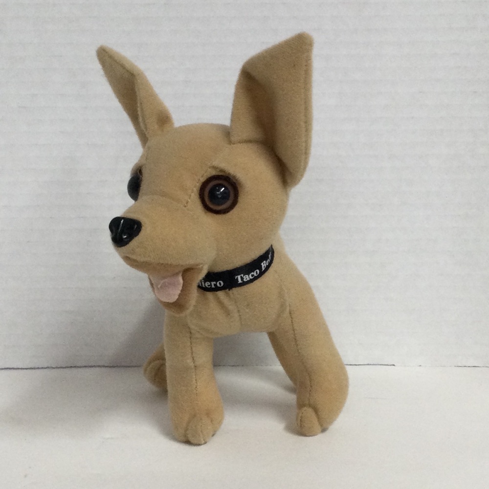 Applause Yo Quiero Taco Bell Chihuahua Tan Plush Dog Toy Does Not Talk VTG